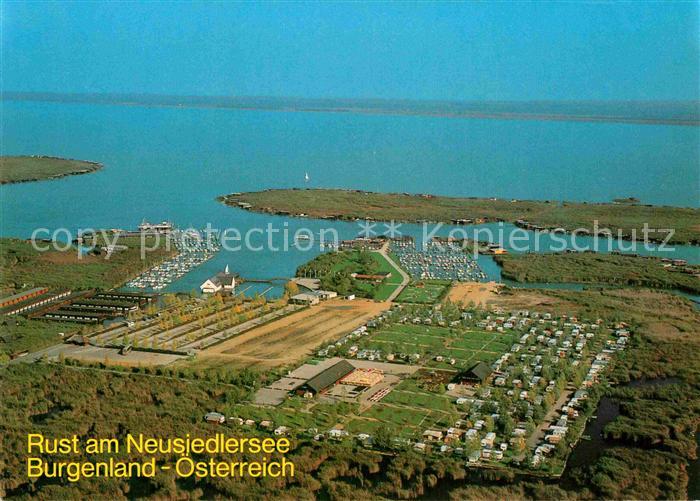 Rust Burgenland Seeanlage am Neusiedlersee Fliegeraufnahme