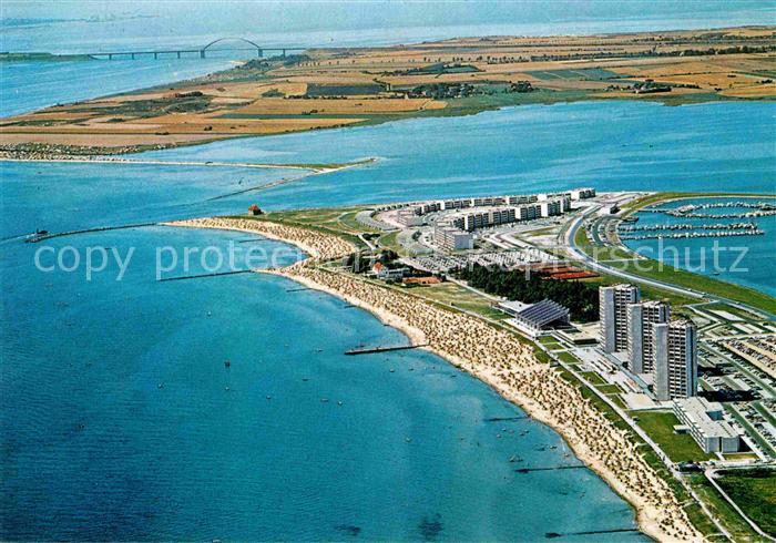 Burg Fehmarn Ostseebad Fehmarnsundbruecke Fliegeraufnahme