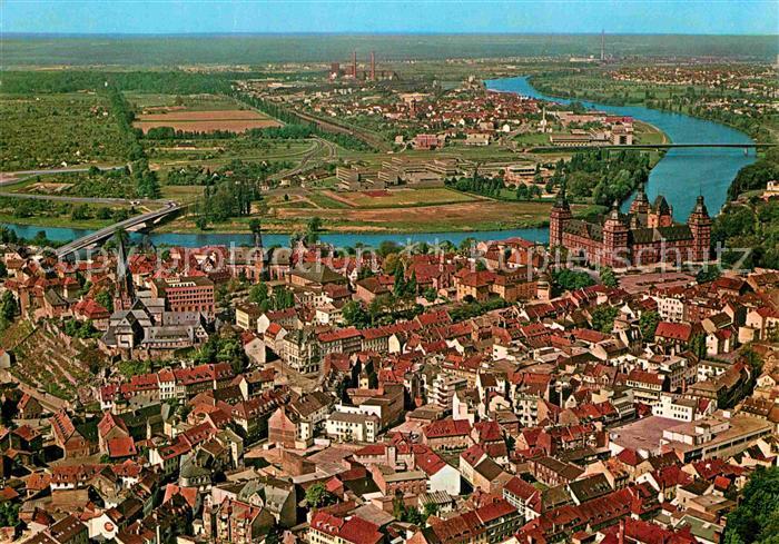 Aschaffenburg Main Fliegeraufnahme