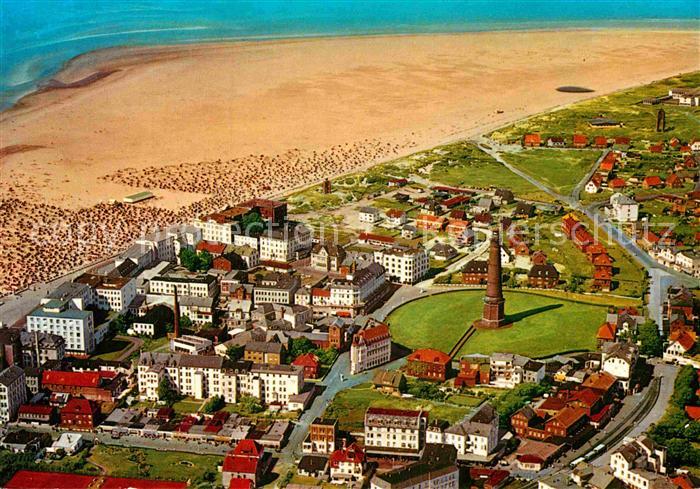 BORKUM Nordseebad Niedersachsen Fliegeraufnahme