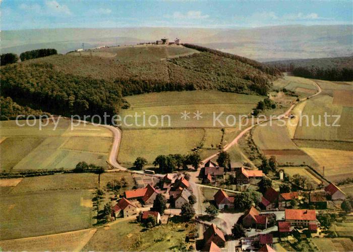 Rischenau Berghotel Gaststaette Koeterberg Fliegeraufnahme