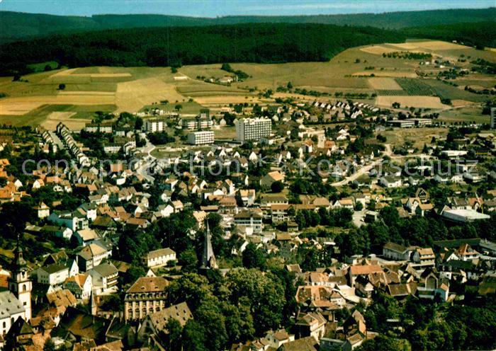 Erbach Odenwald Stadt der Elfenbeinschnitzer Luftkurort Fliegeraufnahme