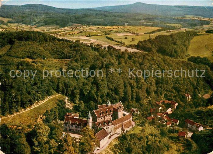 Schoenberg Bensheim Knappschaftsvorsorgeheim Schloss Schoenberg Fliegeraufnahme