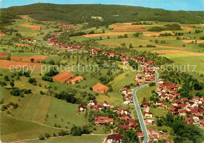 Winterkasten Lindenfels Heilklimatischer Hoehenluftkurort Fliegeraufnahme