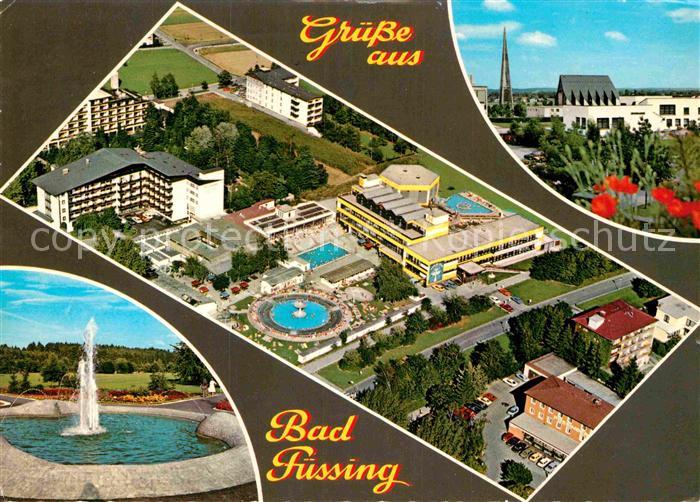 Bad Fuessing Thermalbad Fontaene Fliegeraufnahme