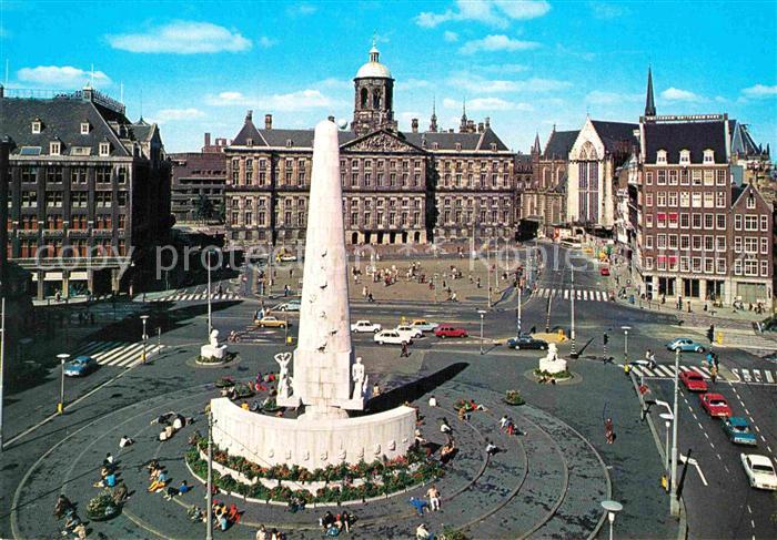 Amsterdam Niederlande Dam Koenigliches Schloss Nationaldenkmal