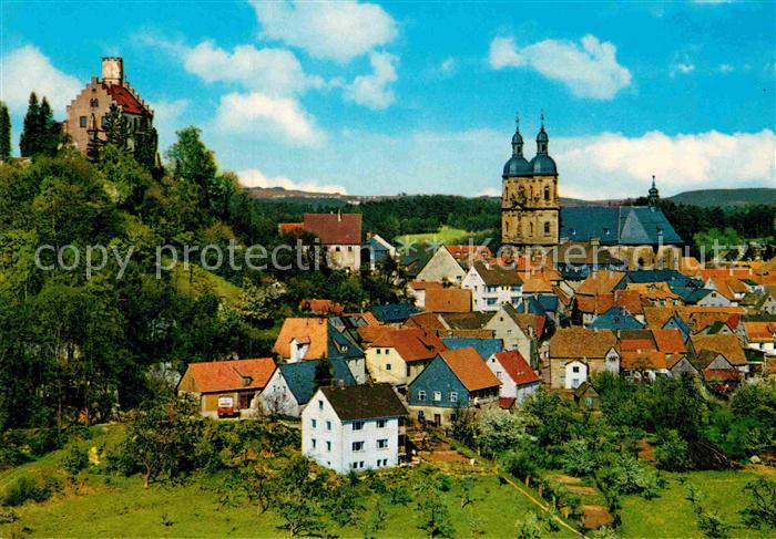Goessweinstein Burg Wallfahrtsbasilika Fraenkische Schweiz