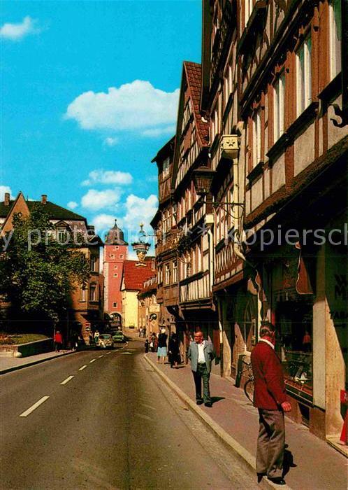 Ochsenfurt Hauptstrasse Fachwerkhaeuser