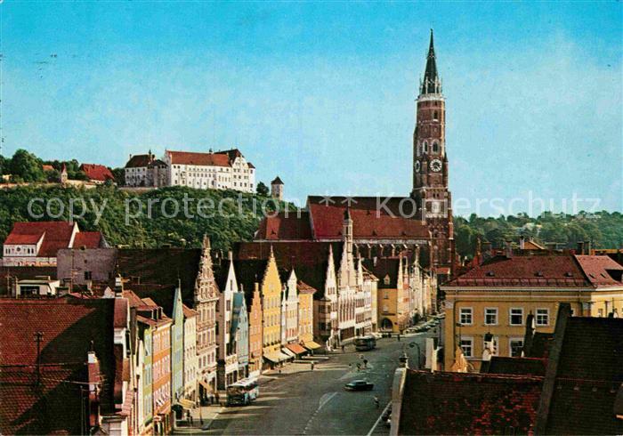 Landshut Isar Altstadt St Martinskirche Burg Trausnitz