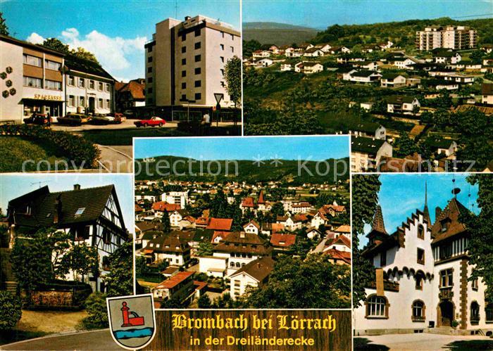 Brombach Loerrach Teilansichten Dreilaenderecke