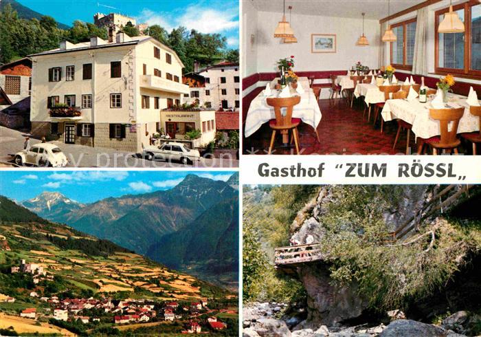 Schluderns Suedtirol Gasthof zum Roessl Alpenpanorama Schlucht