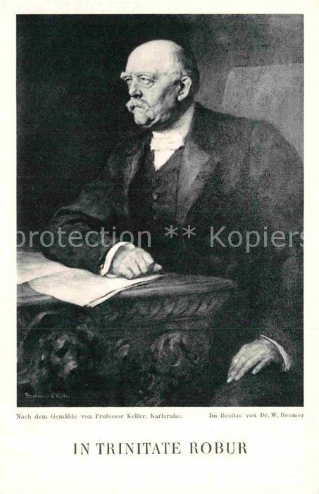 Bismarck In Trinitate Robur Kuenstlerkarte Professor Keller