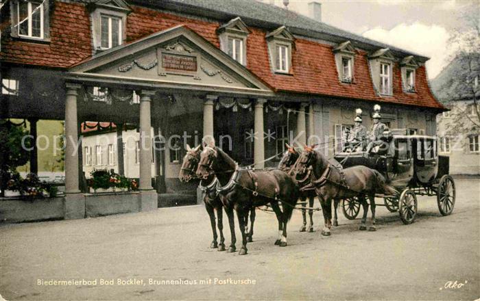 Postkutsche Biedermeierbad Bad Bocklet Brunnenhaus
