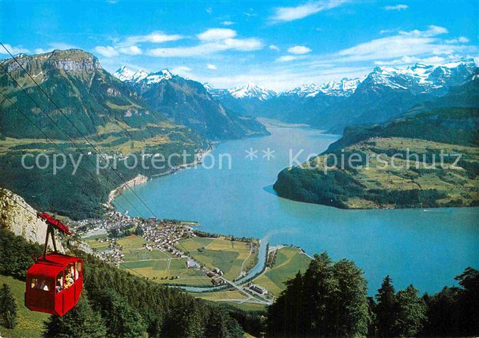 Seilbahn Brunnen Urmiberg Vierwaldstaettersee Frohnalpstock
