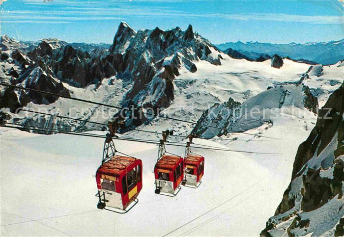 Seilbahn Massif Mont-Blanc Vallee Blanche Aiguille du Midi