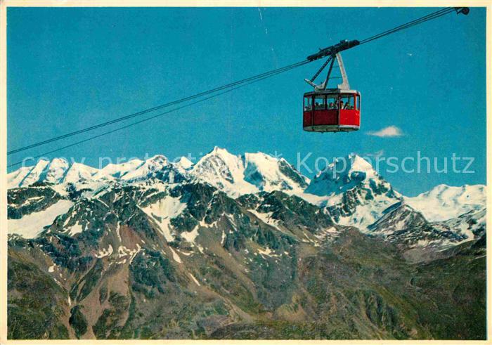 Seilbahn St. Moritz Corviglia Piz Nair Bernina Gruppe