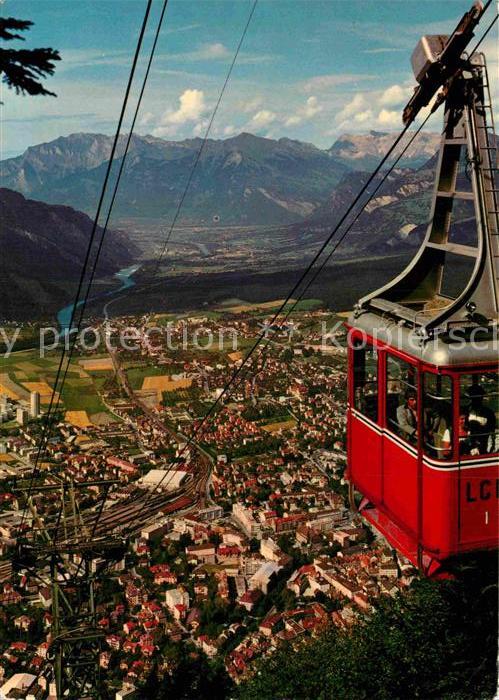 Seilbahn Brambrueesch Chur Rheintal Falknis Scesaplana