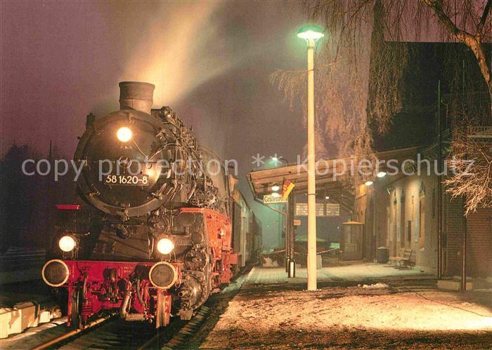 Lokomotive Gueterzuglokomotive 58311 581620 Bahnhof Graefenroda