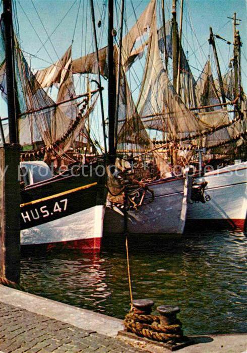 Fischerei Krabbenfischer-Boote Husum