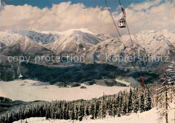 Seilbahn Bayerische Zugspitzbahn Eibsee Ammergauer Berge