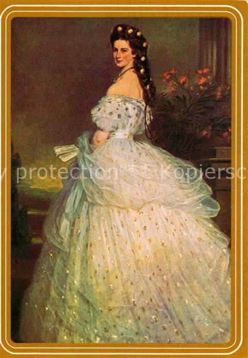 Adel oesterreich Kaiserin Elisabeth Gemaelde von F. X. Winterhalter