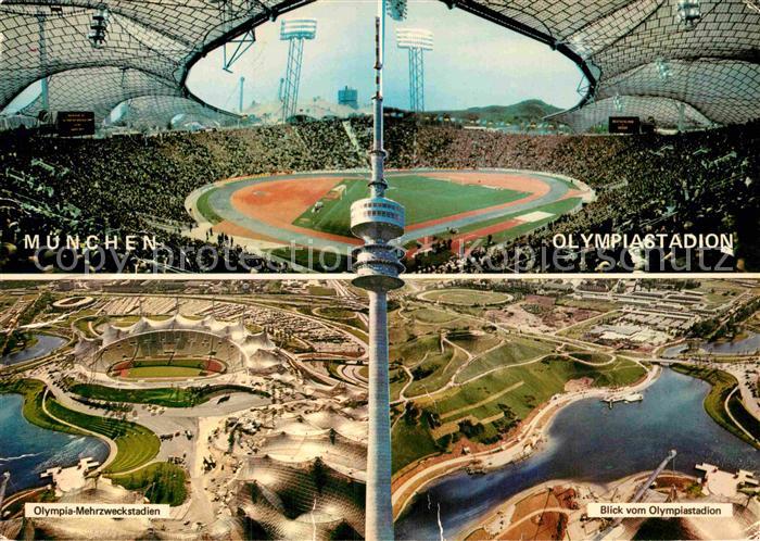 Stadion Stadium Estadio-- Muenchen Olympiastadion Olympiaturm