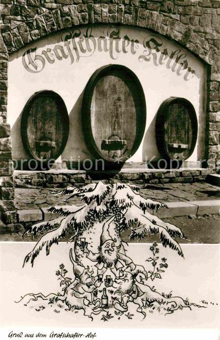 Grafschaft Sauerland Grafschafter Hof mit Grafschafter Keller Karikatur