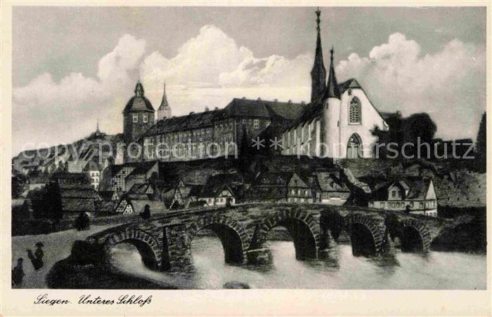 Siegen Westfalen Unteres Schloss Bruecke