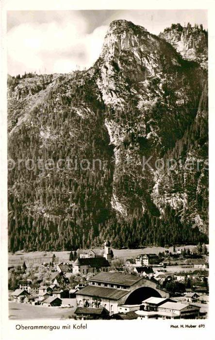 Oberammergau Ortsansicht mit Kofel Ammergauer Alpen