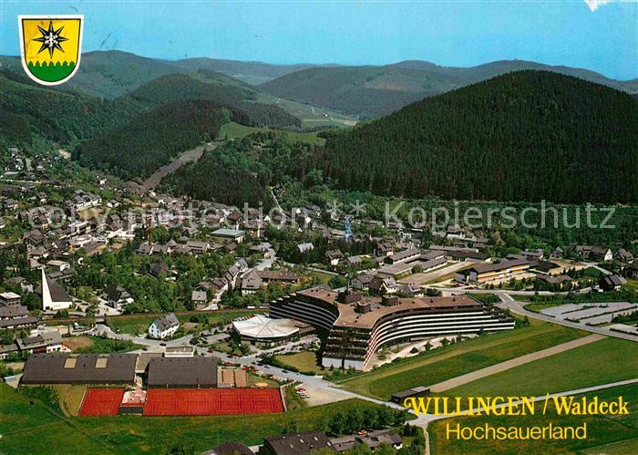Willingen Sauerland Kneipp Kurort Wintersportplatz Fliegeraufnahme
