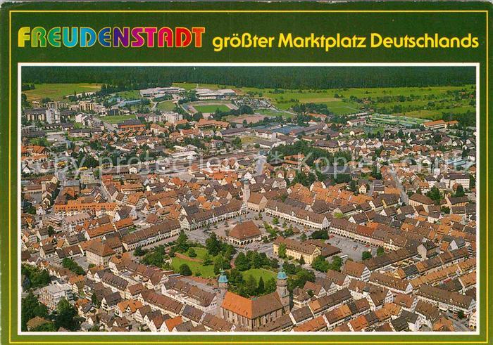 FREUDENSTADT BW Marktplatz Hoehenluftkurort Wintersportplatz Schwarzwald Flieger