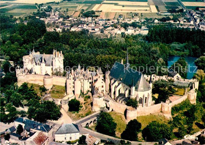 Montreuil-Bellay Cloitre Eglise vue aerienne