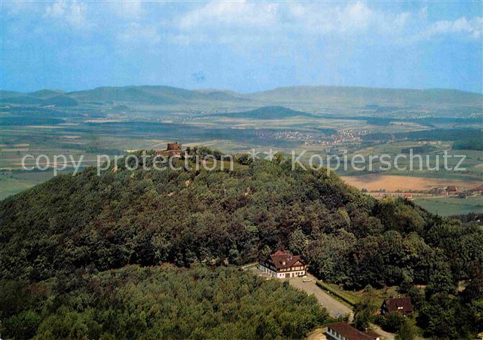 Gensungen Burghotel Burg auf dem Heiligenberg Fliegeraufnahme