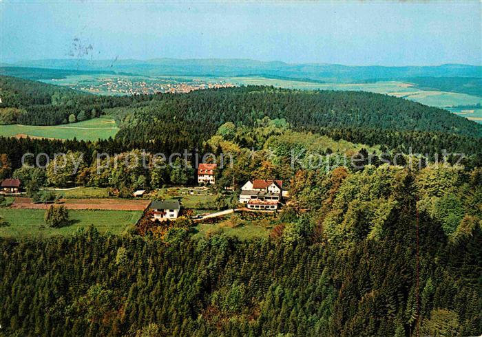 Sensbachtal Gasthof Hoehenpension Reussenkreuz Odenwald Fliegeraufnahme