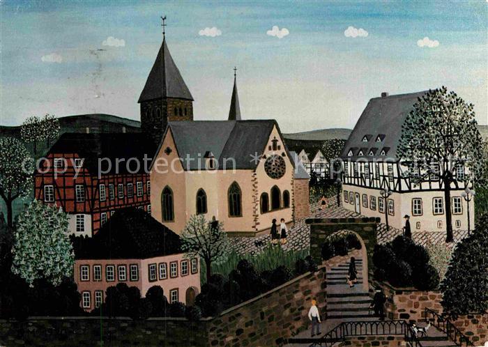 Froendenberg Ruhr Stiftskirche Kuenstlerkarte Gisela Meisert