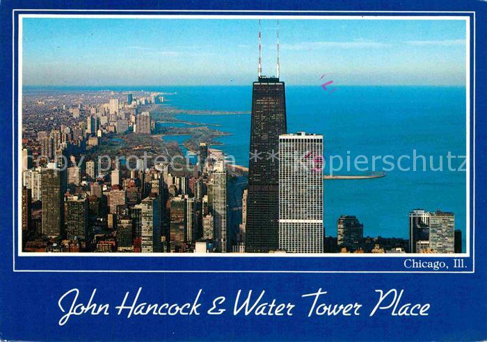 Chicago Illinois John Hancock and Water Tower Place Skyscrapers