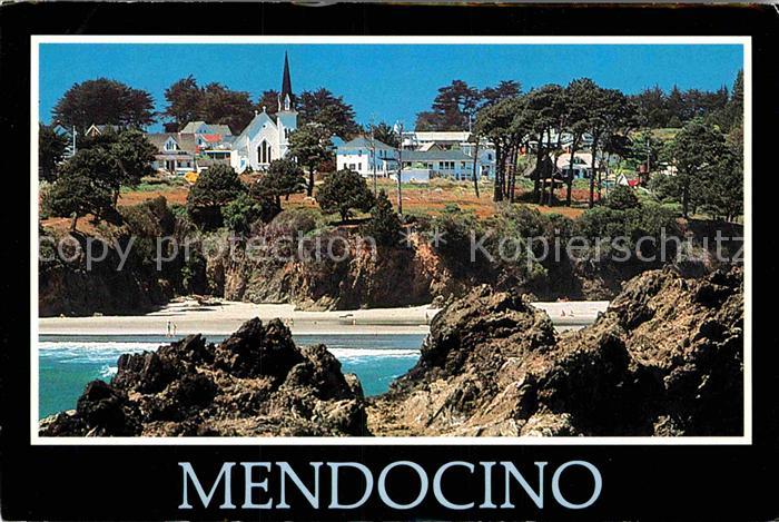 Mendocino Charming architecture with the rugged California coast