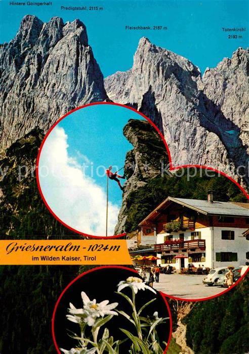 Kirchdorf Tirol Griesneralm Wilder Kaiser Bergsteiger Edelweiss