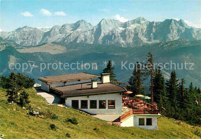 Reit Winkl Bergstation Duernbachhornbahn mit Loferer Steinberge