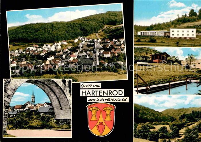 Hartenrod Gladenbach Gesamtansicht Brueckenbogen Wassertreten Landschaftspanoram