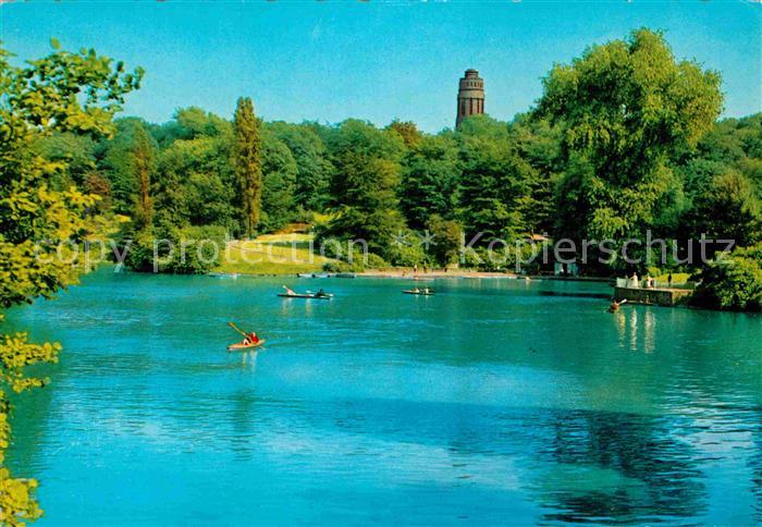 BOCHUM  CITY Stadtpark Bootfahren