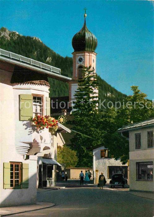 Oberammergau Passionsspieldorf Sternwirteck Pfarrkirche