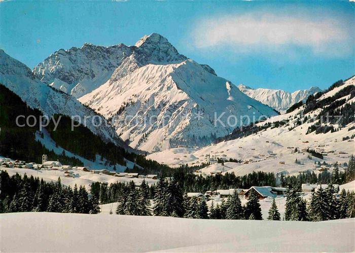 Riezlern Kleinwalsertal Vorarlberg Wintersportplatz Kleines Walsertal Hirschegg