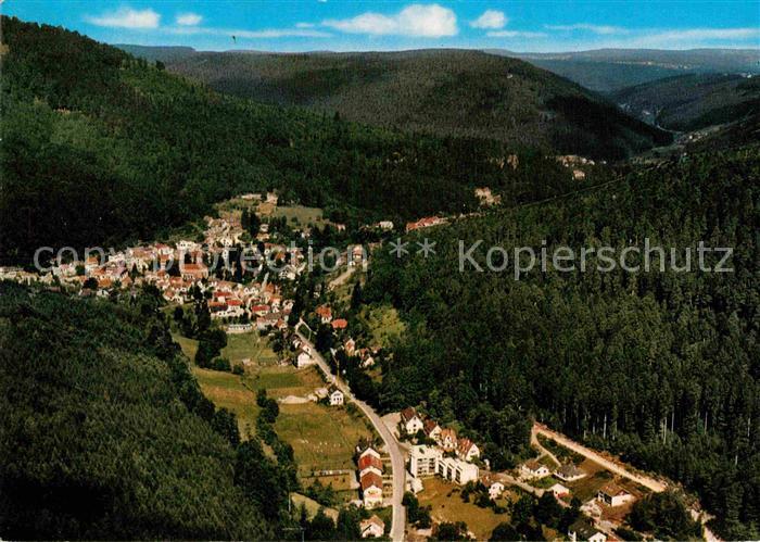 Bad Herrenalb Heilbad Kurort im Schwarzwald Fliegeraufnahme