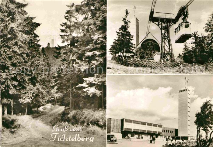 Fichtelberg Oberwiesenthal Waldpartie Bergbahn Fichtelberghaus Aussichtsturm