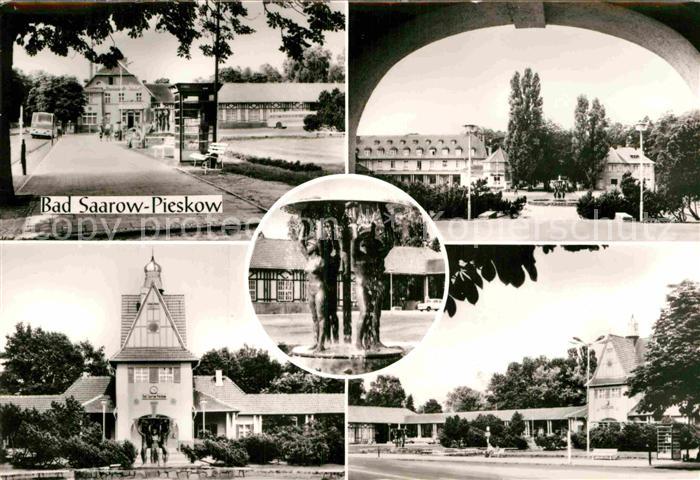 Pieskow Bad Saarow Kurhaus Park Bahnhof Brunnen