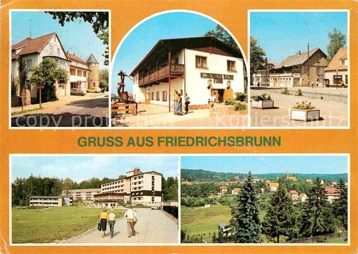 Friedrichsbrunn Harz HO Gaststaetten FDGB Klobenberg Baude Bettenhaus uebersicht