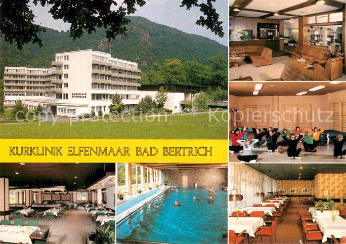 Bad Bertrich Kurklinik Elfenmaar Speisesaal Aufenthaltsraum Gymnastikhalle