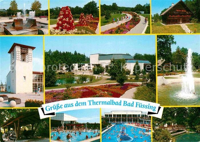 Bad Fuessing Thermalbad Mineral Heilquellen Sprudel Kurpark