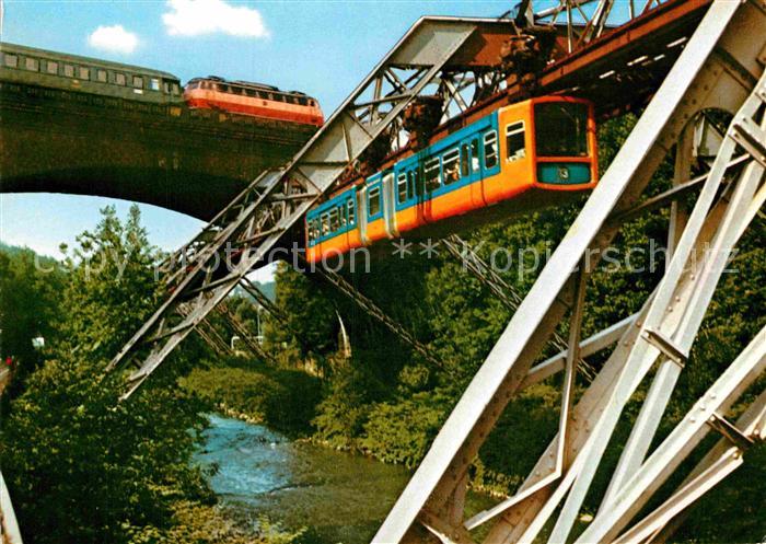 Elberfeld Wuppertal Sonnborner Bruecke Schwebebahn Eisenbahn